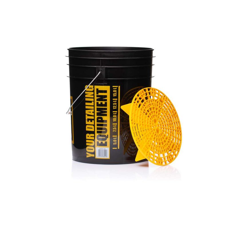 Bucket Black  Rinse + Separator Yellow